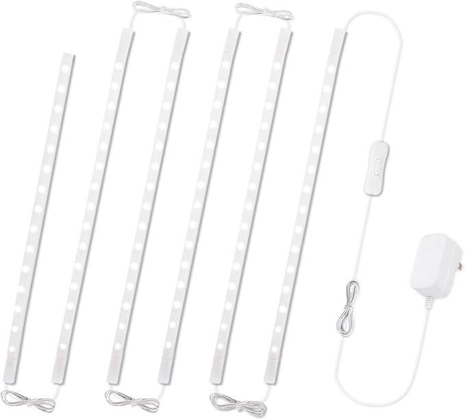 Cefrank Cabinet Lighting 6-Pack 12 inch Seamlessly Linkable Strip Light Bars - Image 11