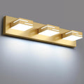LED Modern Bathroom Vanity Light Fixtures, 3-Light 22-inch Dimmable Gold Vanity by LKHF