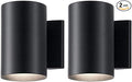 Kichler Cylinders 7" Outdoor Wall Sconce in a Black, 1-Light Exterior Wall Light by Kichler