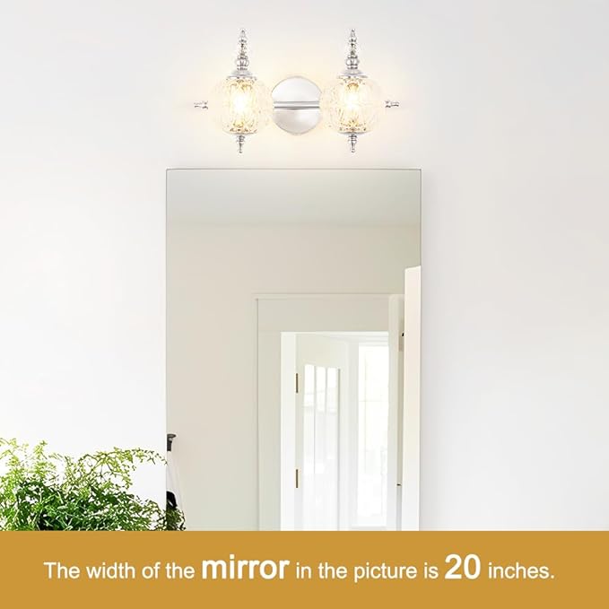 Brushed Nickel Bathroom Vanity Light Fixture Vintage Style - Image 2
