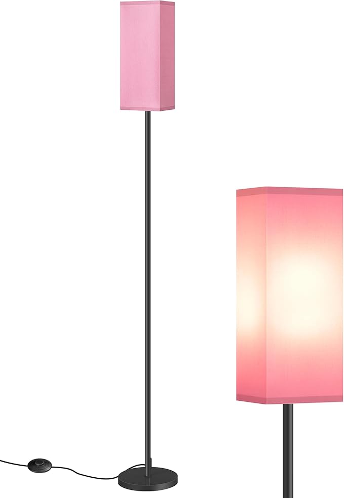 Floor Lamp, Pole with Foot Switch, Modern Standing Lamp Shade, Minimalist - Image 8