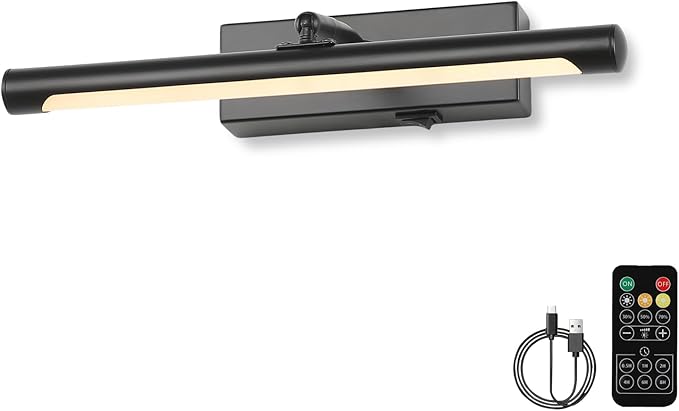 Picture Light for Wall Battery Operated, 3 Color Temps, Wireless Wall Light for by Unknown