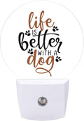 Round LED Night Light, Life is Better by Unknown