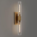 24.8" L Minimalist Style Wall Sconces 2-Lights Brass Wall Lights Fixtures by SHEKAITAOElevateYourSpace