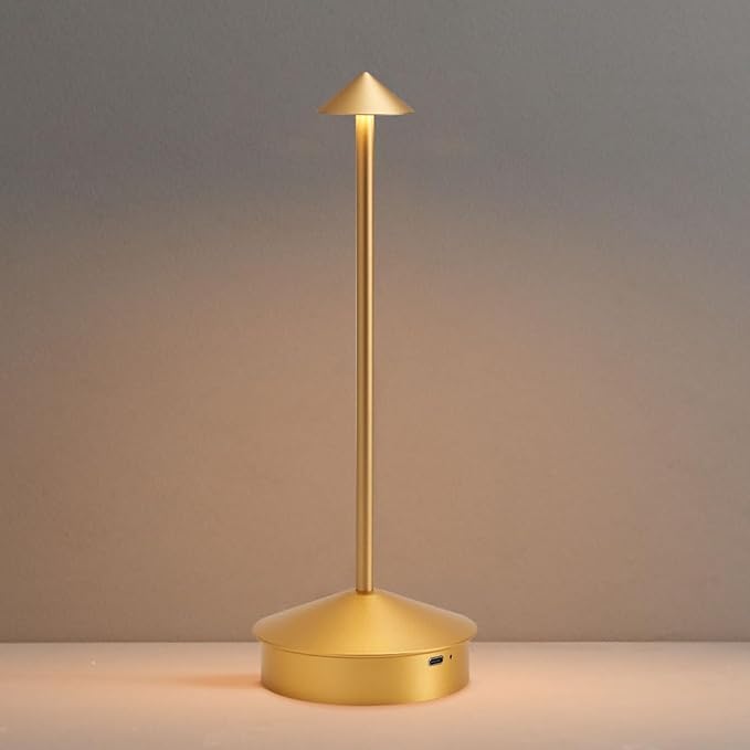 Modern Cordless Table Lamp, 6000mAh Rechargeable Table Lamps, Portable Touch by SimisandTableLamps