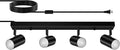 4 Light Track Lighting Kit, Industrial GU10 Wall Light by HOME