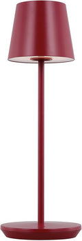 Generation Lighting Mena Accent Rechargeable Table Lamp – 14.5” Dark Red Steel by Unknown