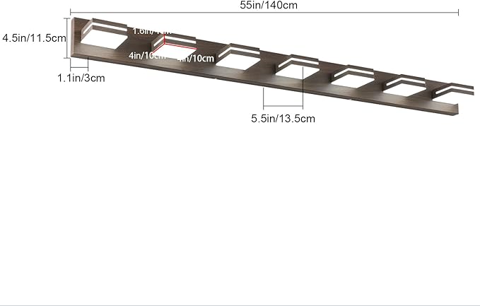 SineRise LED Modern Bathroom Vanity Light Fixtures - Image 3
