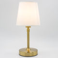 Cordless Table Lamp Rechargeable Touch Gold Mini Small Lamp Adjustable Height by LuckyLume