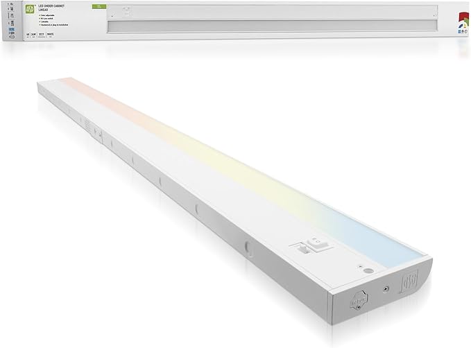 ASD 48 Inch LED Under Cabinet Lighting Plug in or Hardwired, High/Low/Off Switch by ASDLightingCorporation
