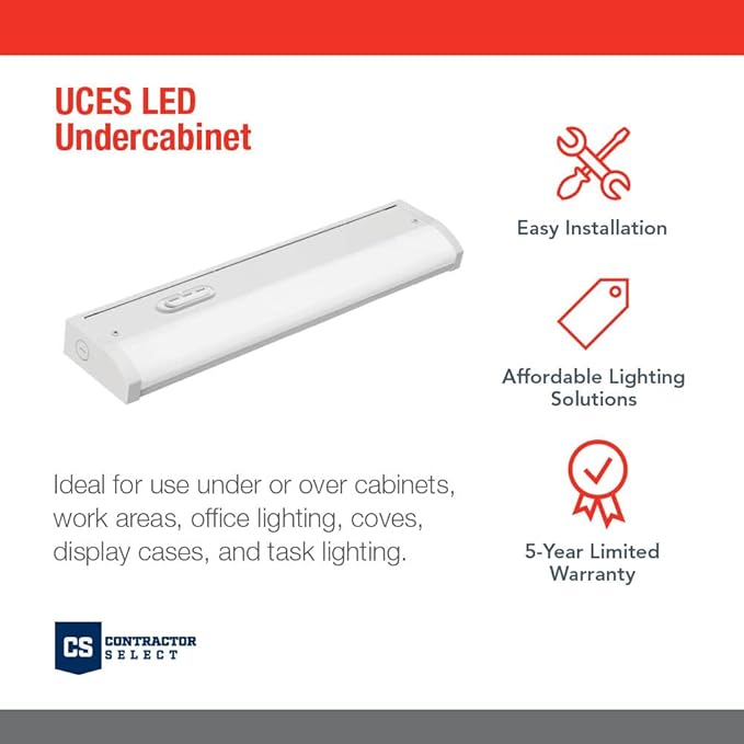 Juno UCES 24 Inch LED Under Cabinet Lighting, LED Kitchen Cabinet Light Fixture - Image 2