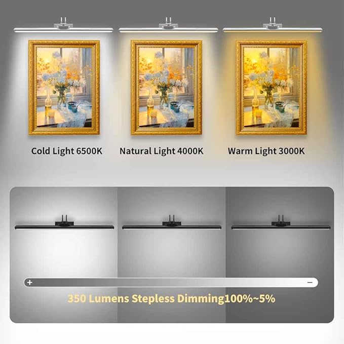 26" Wireless Picture Lights, Rechargeable Battery Art Display Light - Image 4