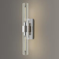 22.8" Sconces Wall Lighting, Bathroom Nickel Vanity Lights Fixtures by YUEXPAND