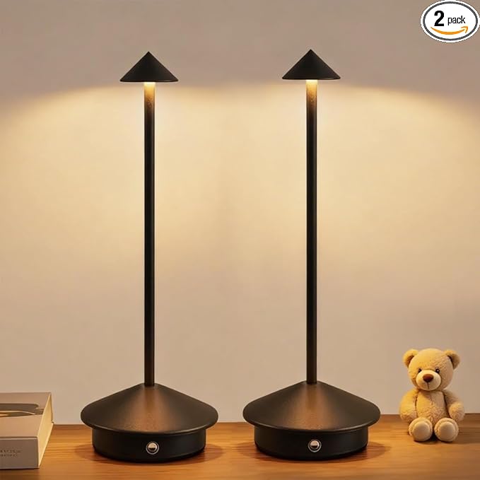LED Cordless Table Lamps, Portable Rechargeable 6000mAh Outdoor Lights by SimisandTableLamps
