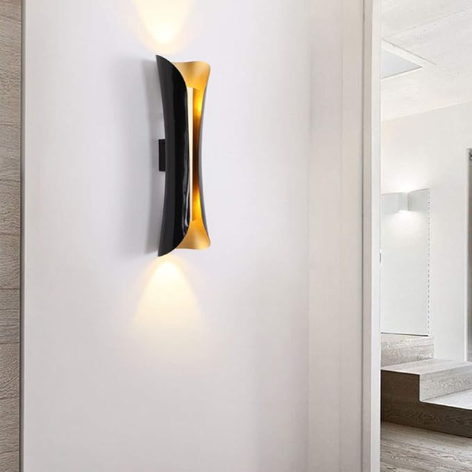 RUNNUP Modern Metal Curl Wall Sconces Indoor Lights Decorative Lamps Night Light - Image 5