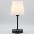 Cordless Table Lamp Rechargeable Touch Black Mini Small Lamp Adjustable Height by LuckyLume