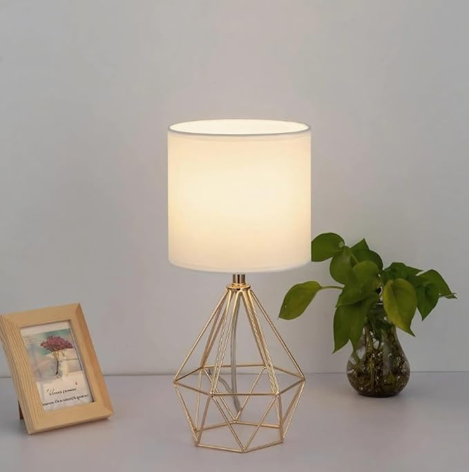 COTULIN Gold Small Table Lamp Set of 2, Modern Bedside Nightstand Lamps - Image 6
