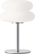 White Mushroom Lamp, Mid Century Modern Lamp by Unknown