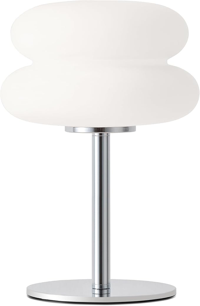 White Mushroom Lamp, Mid Century Modern Lamp by Unknown