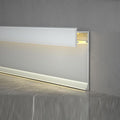 10Pcs LED Aluminium Metal Baseboard Trim, Matte Silver 50mm x 2500mm 1.97" x by Kwweeoo