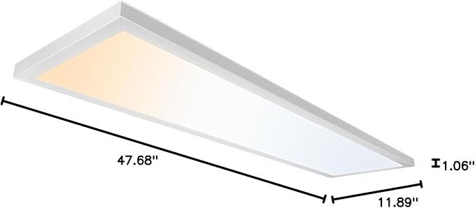 Ultralux 1x4 ft Surface Mount Ceiling Light Panel – Slim, Edge Lit, Flush Mount - Image 9