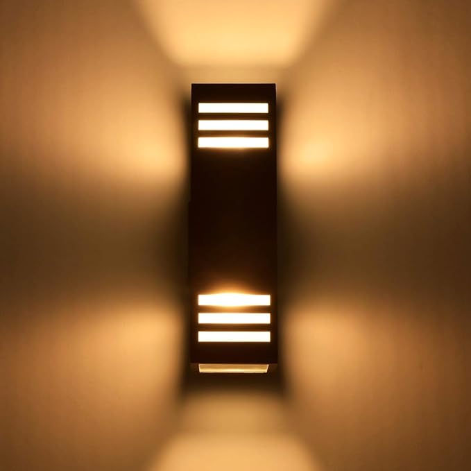 wowlite Outdoor Wall Lights Dusk to Dawn 2 Pack, Modern Porch Lights Outdoor - Image 8