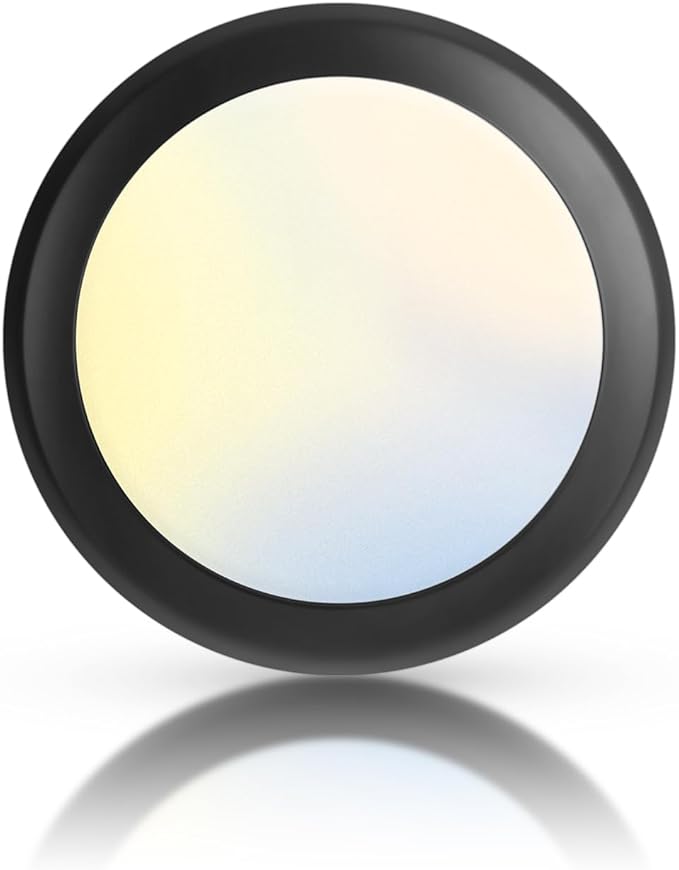 ECOELER 5/6 Inch Black LED Disk Lights, Dimmable Flush Mount Ceiling Disc Lights by ECOELER