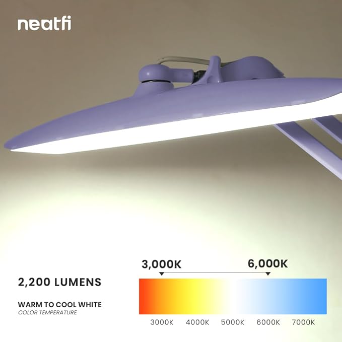 Neatfi XL 2, 200 Lumens LED Task Lamp, 4 Level Brightness, 3 Light Modes - Image 4