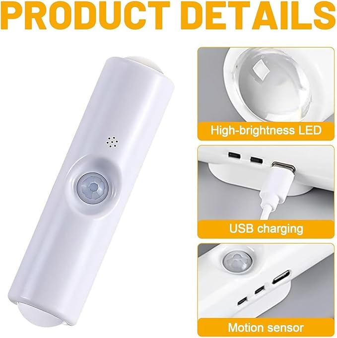 Rechargeable Smart LED Motion Sensor Ambient Light, Smart Sensor Magnetic - Image 4