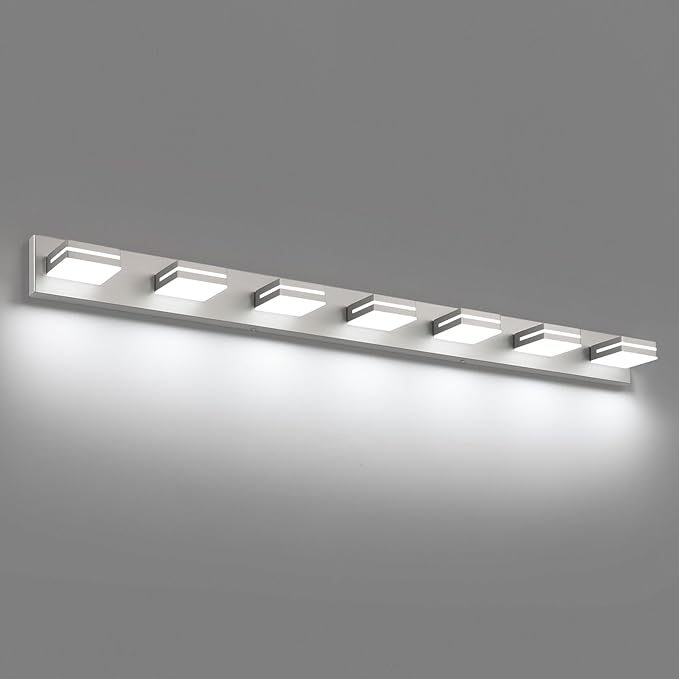 SineRise LED Modern Bathroom Vanity Light Fixtures, Brushed Nickel Modern by SINERISELIGHTING