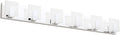 Aipsun 6 Lights Modern LED Bathroom Vanity Light Acrylic Stainless Steel Chrome by Aipsun