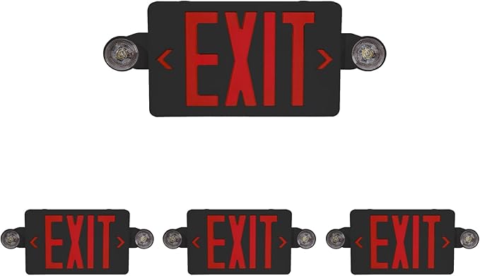 CM MZY Exit Sign with Emergency Lights, Exit Signs Light with Battery Backup by CMMZY