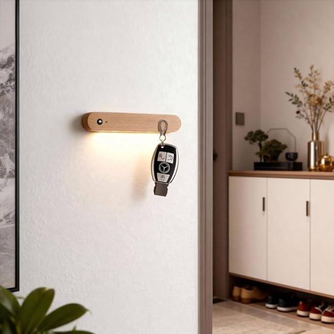 LED Motion Sensor Night Light Battery Operated Wall Light-USB Rechargeable by HBGFHG