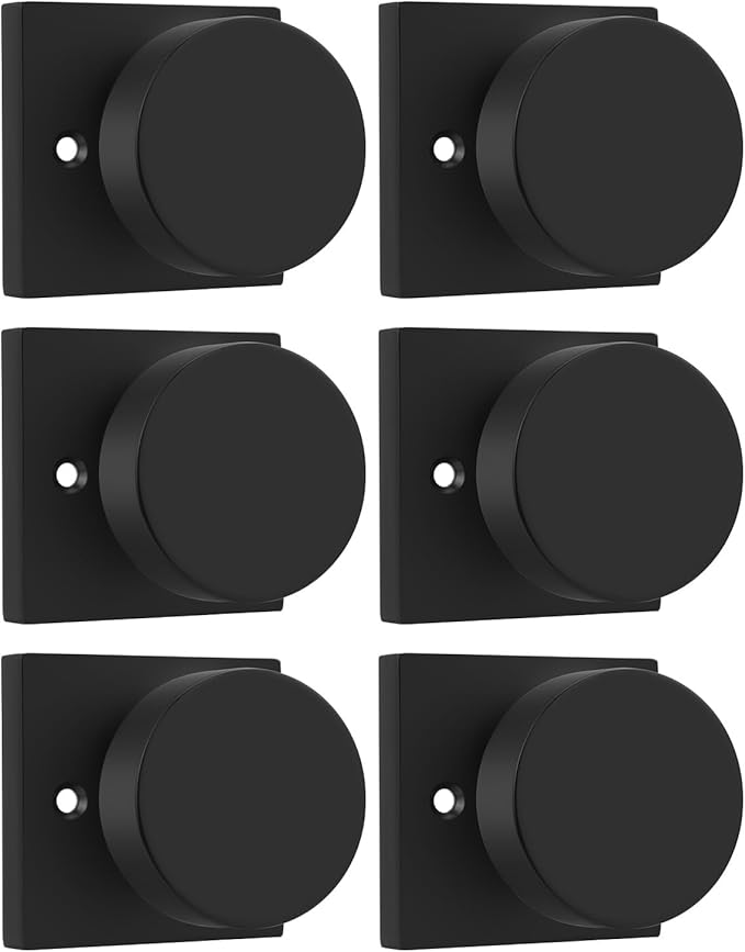 Haidms Matte Black Dummy Door Knobs, Heavy Duty Half No-Turning Dummy Knob by Haidms