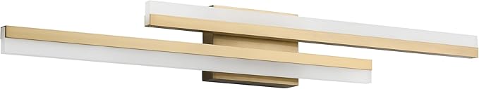 PRESDE 32" LED Vanity Light Bar, Modern Brushed Gold Bathroom Light Fixtures by HOME