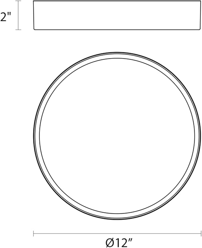 Sonneman Modern Lighting 2746.16 Pi Round LED Dimmable Surface Mount Ceiling - Image 2