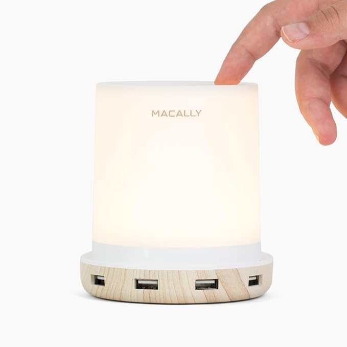 Macally Small Touch Lamps for Nightstand by Macally