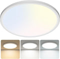 libtit 23 Inch Led Flush Mount Ceiling Light Fixtures, 5600lm 56W 3 Color 3000K by Libtit