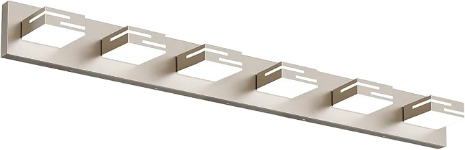 LED Modern Bathroom Vanity Light Fixtures, 6-Light 40-inch Dimmable Brushed by LKHF