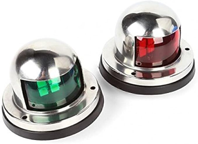 Marine Boat Yacht Pontoon 12V Stainless Steel LED Bow Navigation Lights - Image 4