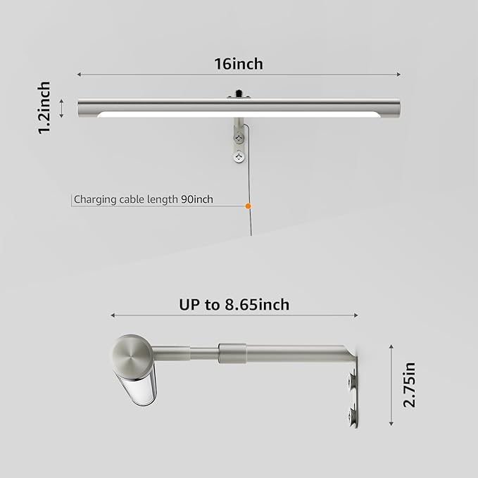 Picture Lights for Paintings Plug in, Remote Control Gallery Painting Wall - Image 3
