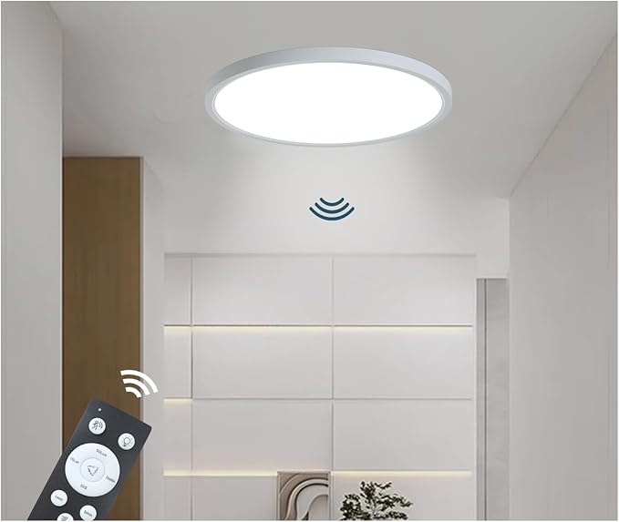 9 Inch Motion Sensor Light Indoor, Flush Mount Light Fixture, Motion Sensor by Unknown