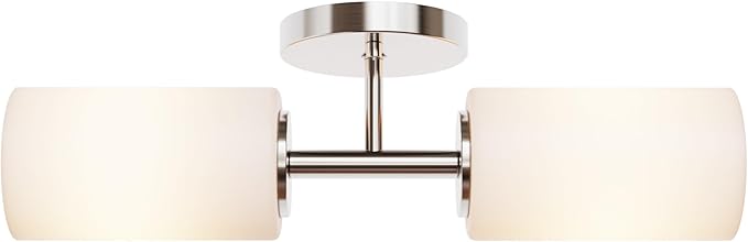 Talos 2-Light Wall Sconce Light in Brushed Nickel - Image 8