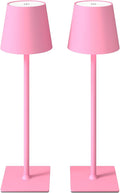 2 Pack Cordless Table Lamps, 3 Colors Stepless Dimming, 5000mAh Rechargeable by CHLORANTHUS