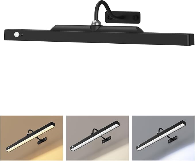 Picture Light for Wall Art Motion Sensor – 16'' Wireless and Dimmable Gallery by Kryoza