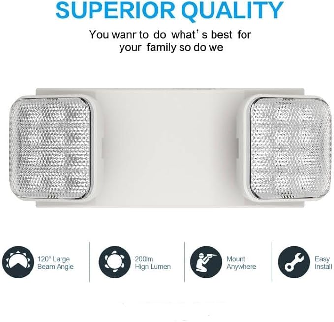 1 Pack LED Emergency Lights for Business, - Image 4
