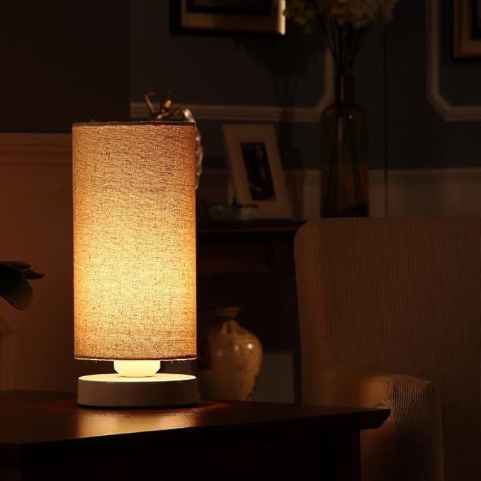 Bieye L10271 Linen Fabric Table Lamp - Image 2