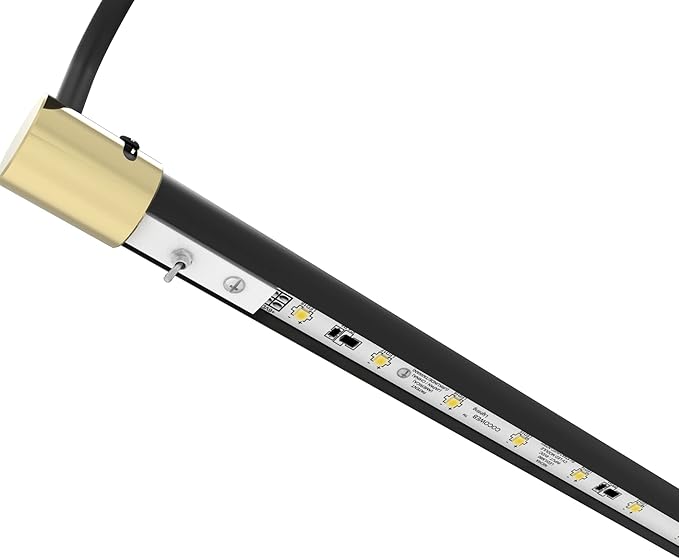 Cocoweb 43 Inch Tru-Slim Black and Brass Picture Light - Image 4