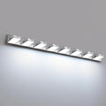 LED Modern Bathroom Vanity Light Fixtures, 8-Light 55-inch Dimmable Chrome by LKHF