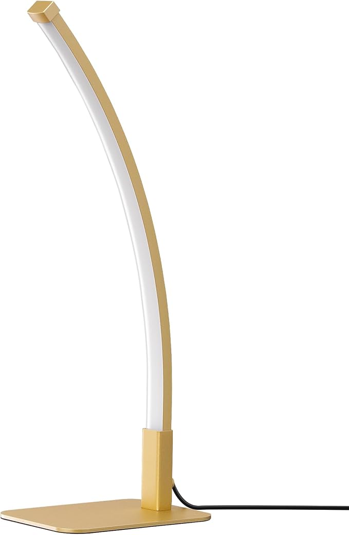 EDISHINE Curved LED Table Lamp, Modern Bedside Lamp - Image 8